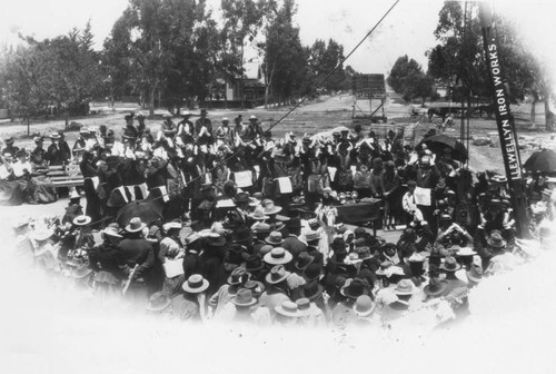 Laying a cornerstone for Long Beach City Hall