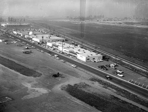 Hughes Aircraft and Fullerton Airport, looking northwest