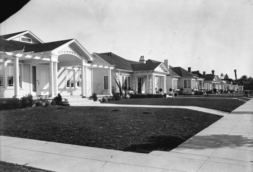 Row of bungalows