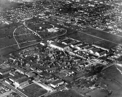 Lasky Studios aerial view