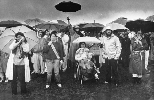 Rain doesn't dampen women's rights march