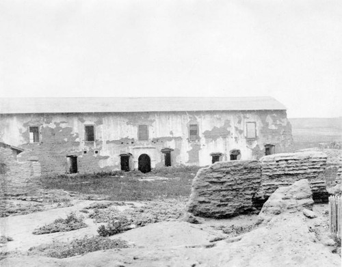 Original chapel in ruins, San Fernando Rey de Espan~a Mission