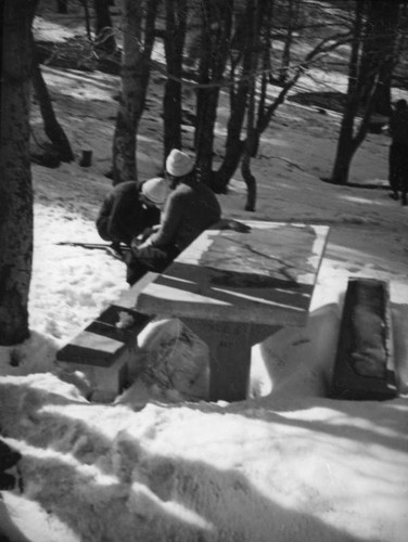 Big Pines Recreation Camp, picnic table