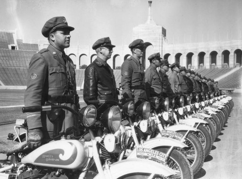 Inspection of motorcycle officers