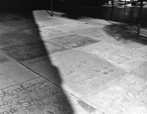 Footprints of stars at Grauman's Chinese Theatre