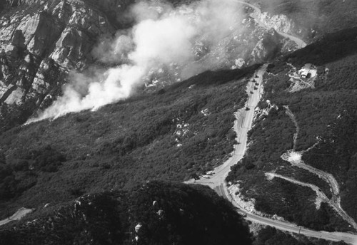 Malibu fire remnant, looking west