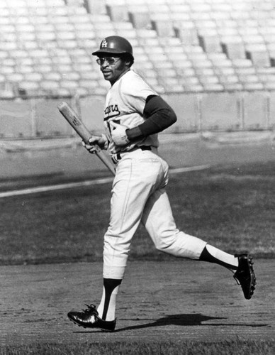 Richie Allen with his bat