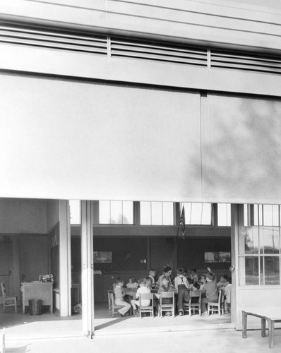 Corona Avenue School, children in class