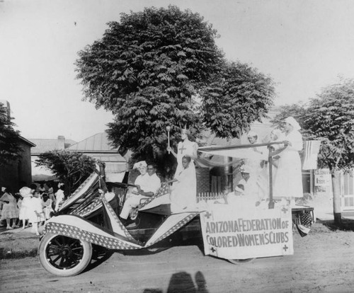 Arizona Federation of Colored Women's Clubs parade float