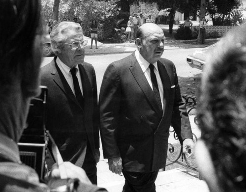 Jackie Coogan at Betty Grable's funeral