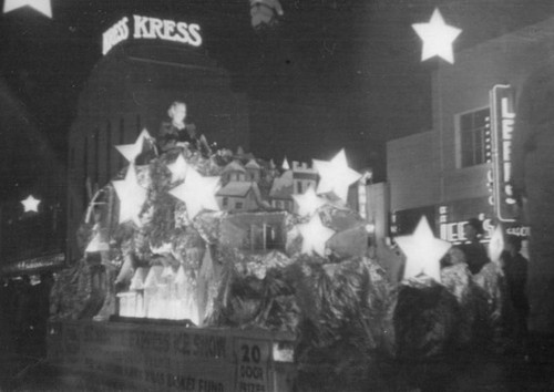 Christmas parade along Hollywood Boulevard