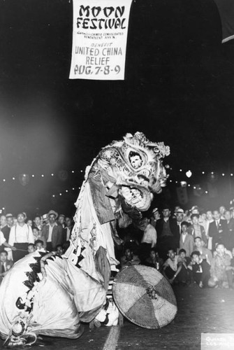 Moon Festival lion in New Chinatown