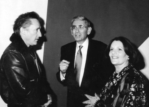 Ed Ruscha with ELi and Edythe Broad