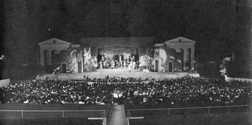 Production shot, Greek Theatre