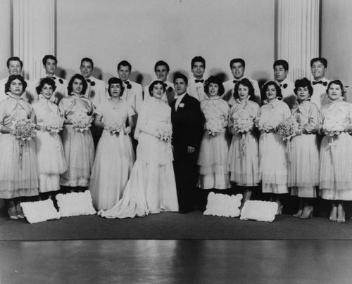 Mexican American wedding portrait