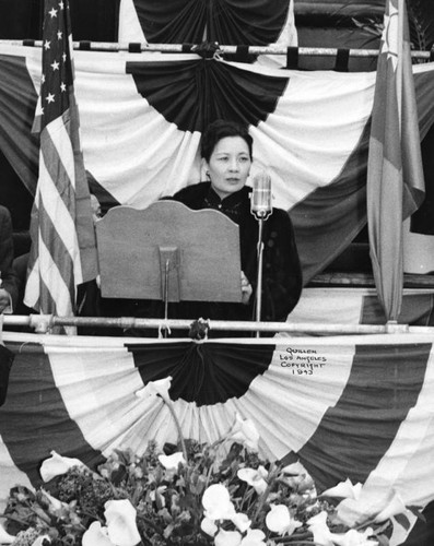 Madame Chiang Kai-Shek speaking