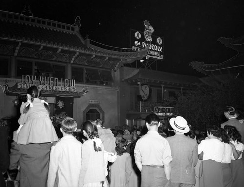 Lion dance outside Joy Yuen Low restaurant