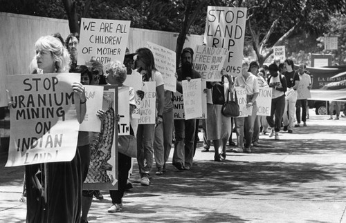 Marching in support of Indian rights