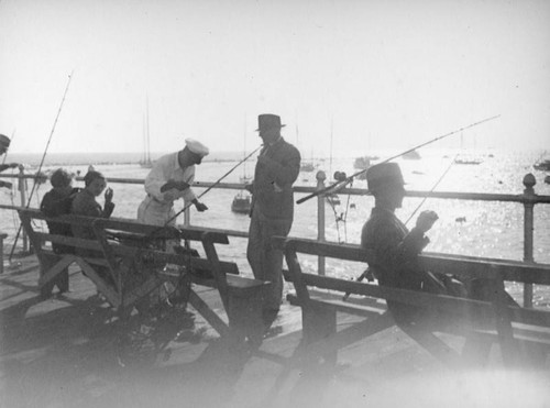 Fishermen on a Santa Monica pier