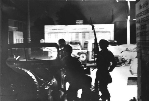 National Guardsmen on alert, Watts Riots