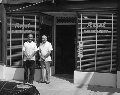 Regal Barbershop, exterior view