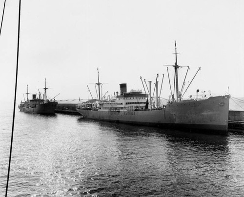 Boats anchored at outer harbor