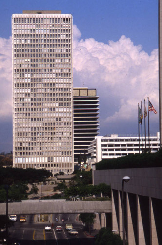 Downtown, 4th and Flower streets