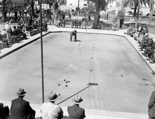 Croquet court in Long Beach