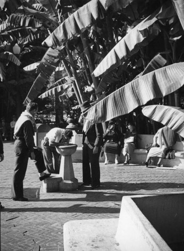 Drinking fountain at Pershing Square