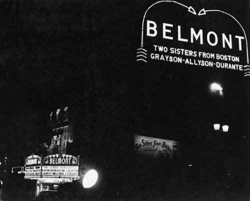 Marquee, Belmont Theater