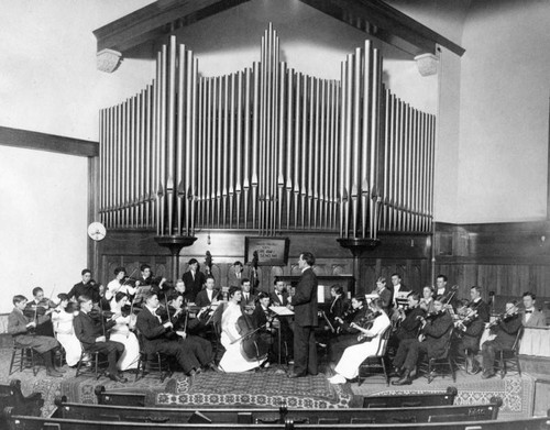 Small orchestra, First Baptist Church