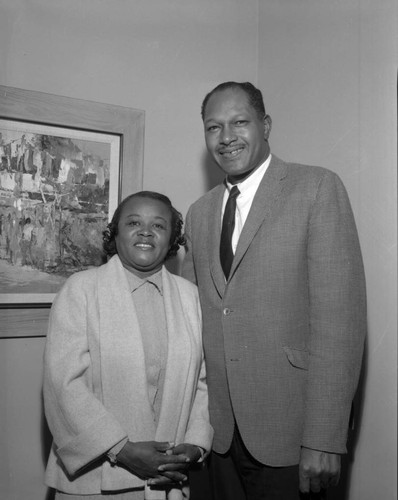 Councilman Tom Bradley with unidentified woman