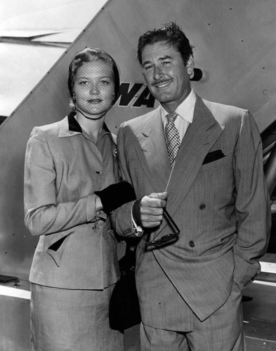 Errol Flynn and Pat Wymore