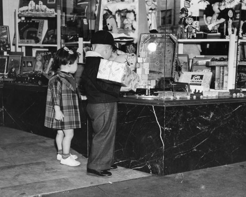 Toy store window