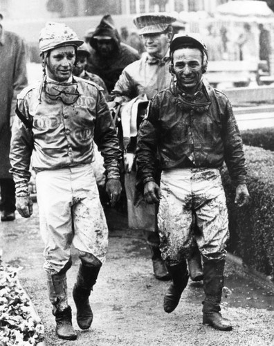 Guess which of these jockeys was furthest back?