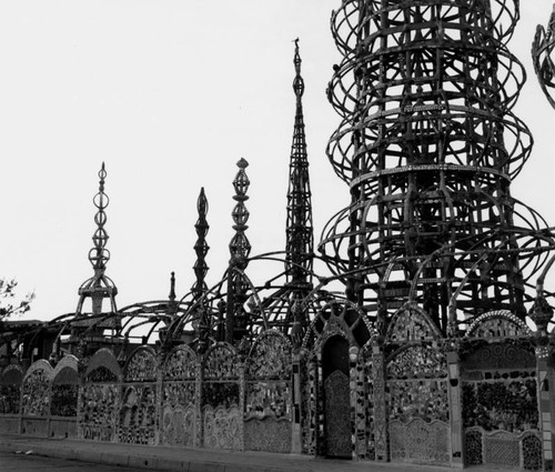 Watts Towers and enclosure