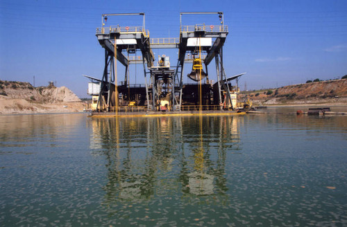 Dredge at the Durbin Rock Plant