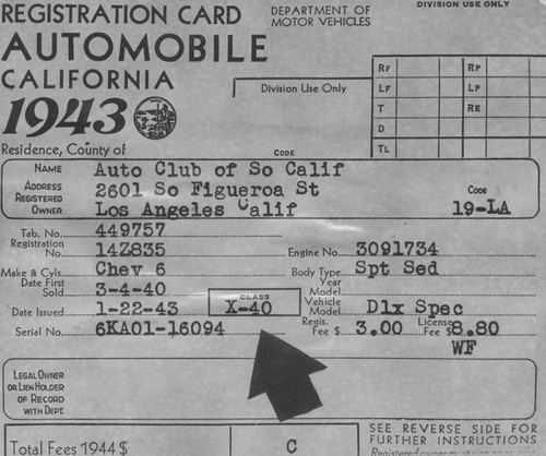 Classification for auto fees