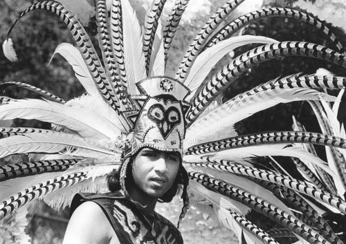 Headdress of feathers