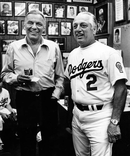 Frank Sinatra and Tommy Lasorda