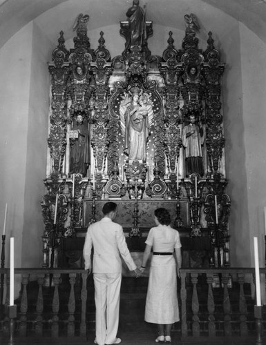 Couple at St. Francis Chapel