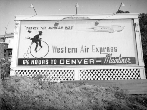 Western Air Express billboard