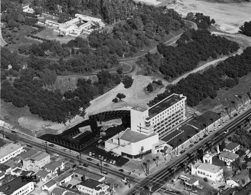 Aerial photo of Barnsdall Park