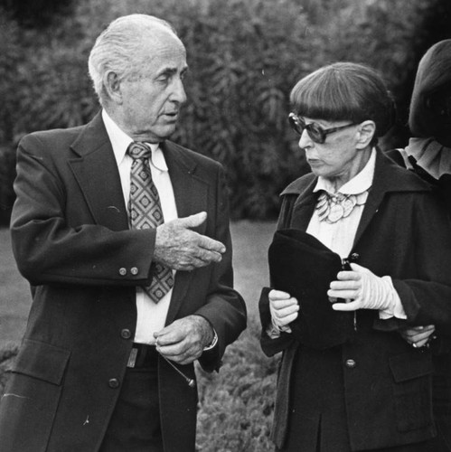 Rubin and Head at Mae West funeral