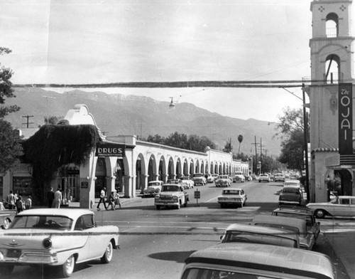 Downtown Ojai, the center of the community