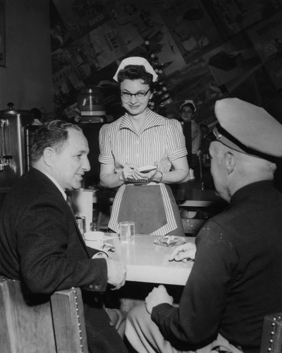 Lockheed Terminal busy spot; coffee break