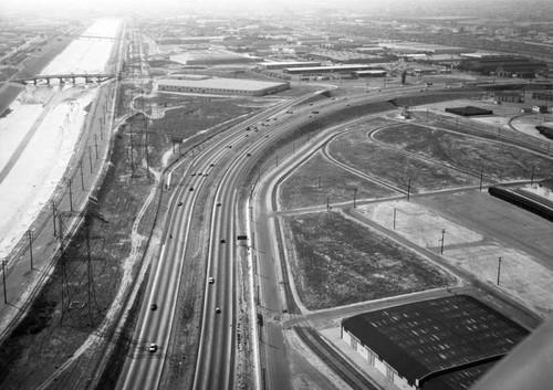 Long Beach (710) Freeway, looking northwest