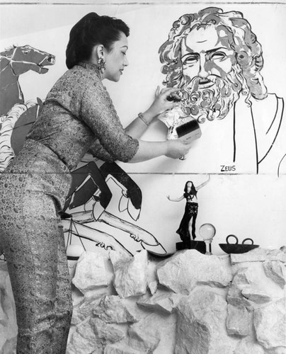 Burbank actress crates murals from Greek Mythology — Calisphere