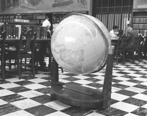 Large globe in History Department