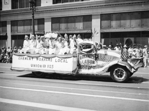 Garment Workers Union float